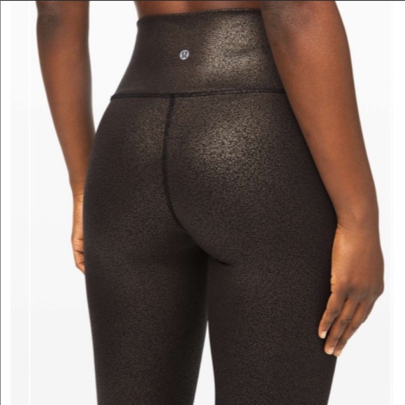 lululemon athletica Pants - Lulu🍋 Foil Copper Black luminosity Wunder Under 8